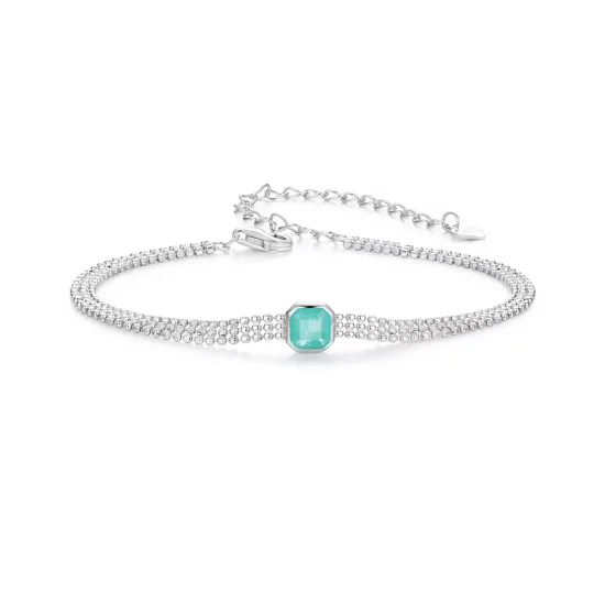 (imagen para) Pulsera de piedra de hielo estilo PANDORA - BSB157