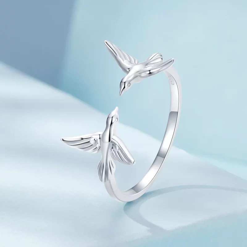 (imagen para) Anillo abierto Asuka estilo PANDORA - SCR1006-E - Ver 2