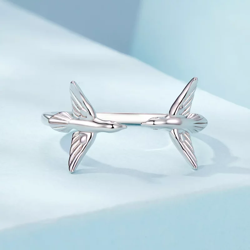 (imagen para) Anillo abierto Asuka estilo PANDORA - SCR1006-E - Ver 3