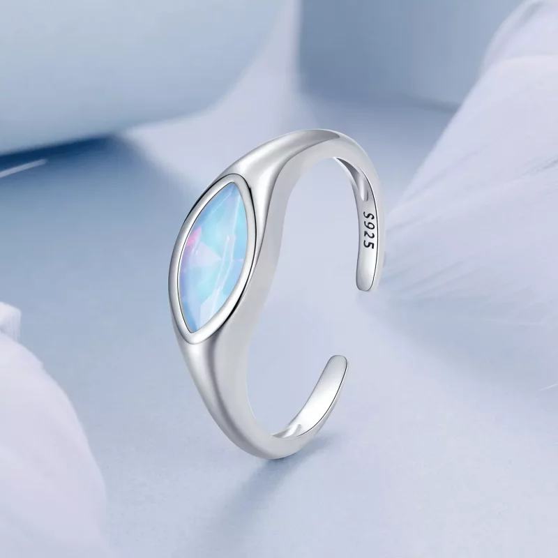 (imagen para) Anillo con sello de ojo del diablo estilo PANDORA - BSR523-E - Ver 2