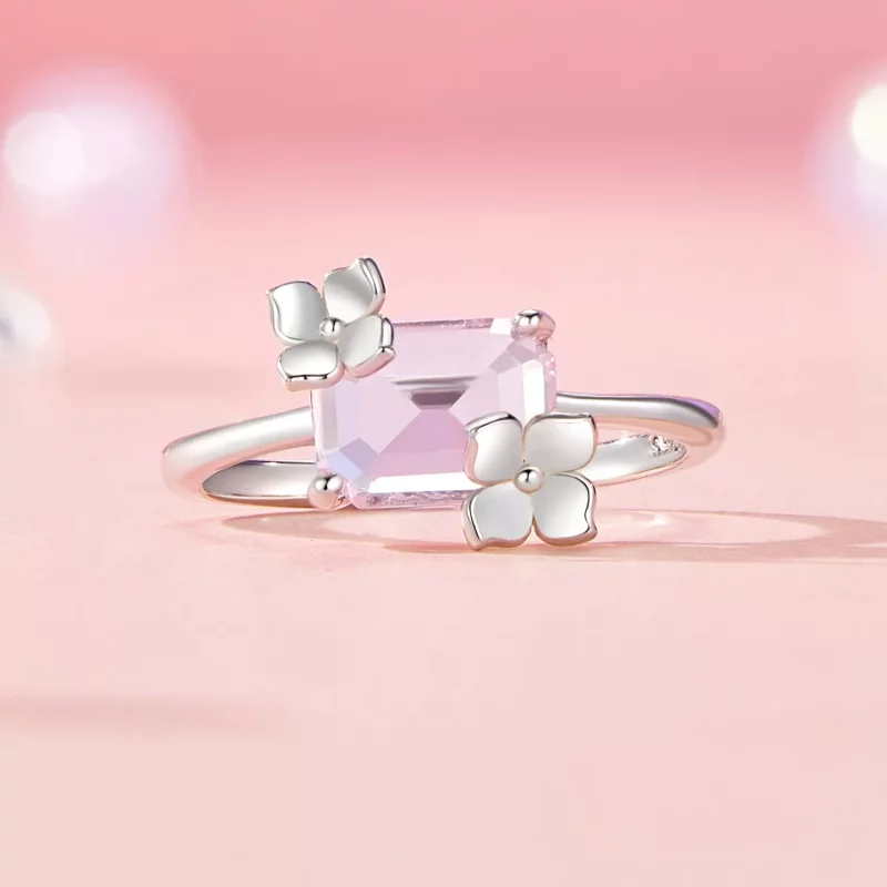 (imagen para) Anillo de flores estilo PANDORA - SCR1012 - Ver 3