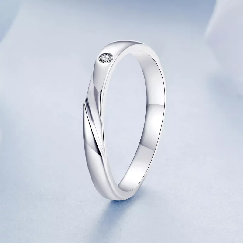 (imagen para) Anillo sencillo estilo PANDORA - BSR524 - Ver 2