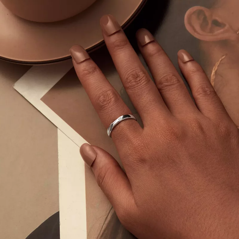 (imagen para) Anillo sencillo estilo PANDORA - BSR524 - Ver 6