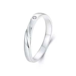 (imagen para) Anillo sencillo estilo PANDORA - BSR524