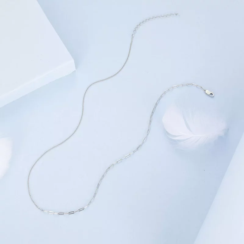 (imagen para) Cadena de moda con empalmes estilo PANDORA - BSA007 - Ver 3