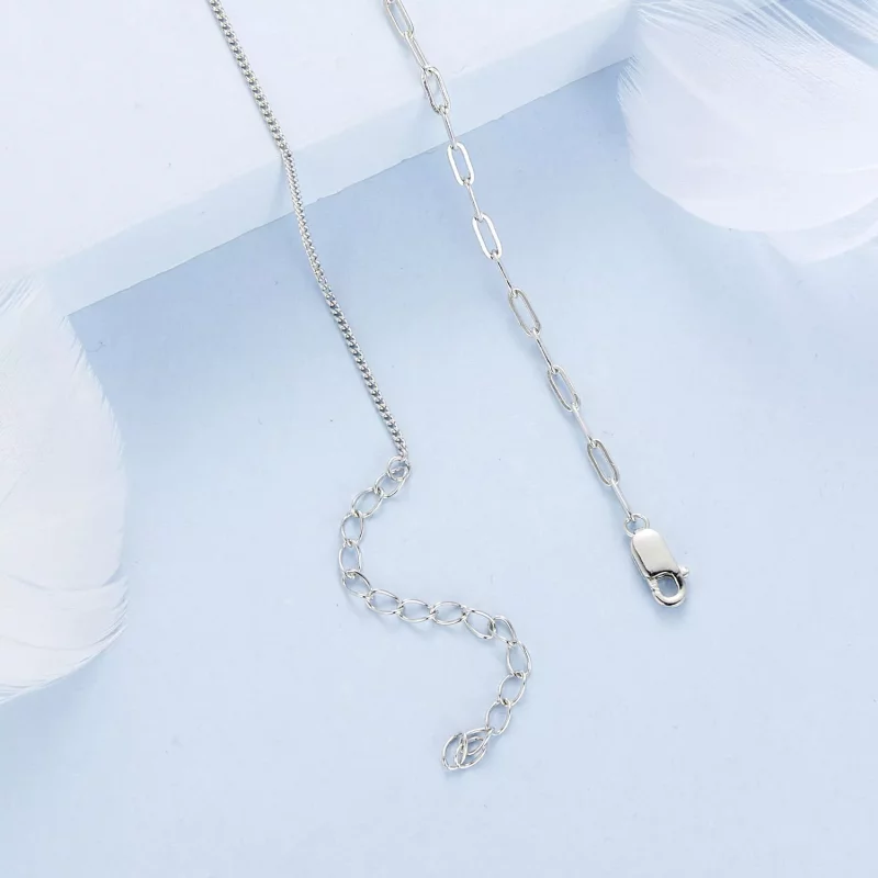 (imagen para) Cadena de moda con empalmes estilo PANDORA - BSA007 - Ver 4