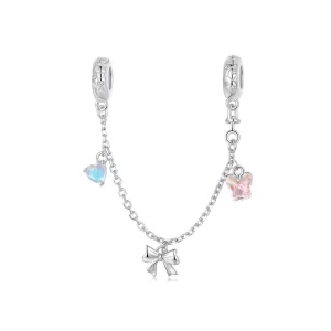 (imagen para) Cadena de seguridad con lazo de ballet estilo PANDORA - SCC2762