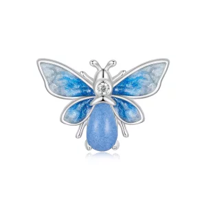 Charm de abeja luminosa azul estilo PANDORA - SCC2734 (imagen para) Charm de abeja luminosa azul estilo PANDORA - SCC2734