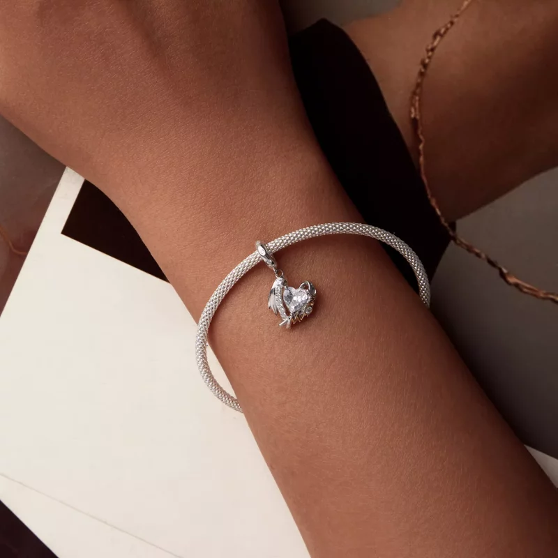 (imagen para) Colgante con alas de amor para el Día de la Madre estilo PANDORA - BSC1001 - Ver 5