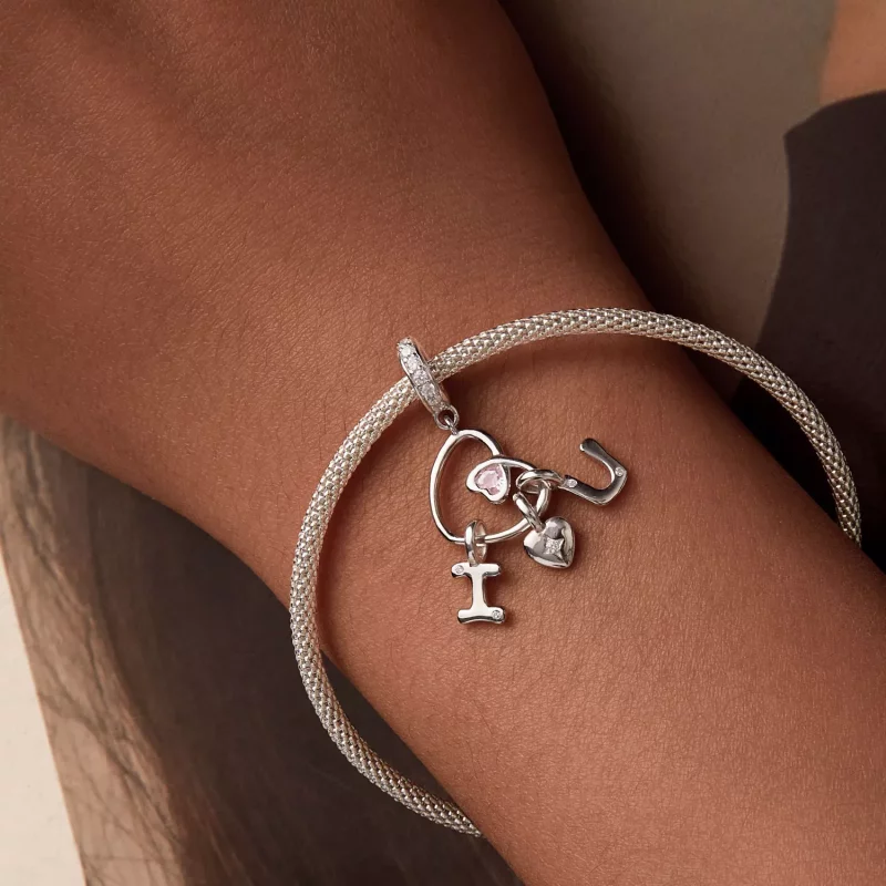 (imagen para) Colgante con letra de amor de San Valentín estilo PANDORA - BSC972 - Ver 6