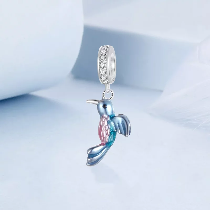 (imagen para) Colgante estilo PANDORA con forma de martín pescador - BSC1004 - Ver 2