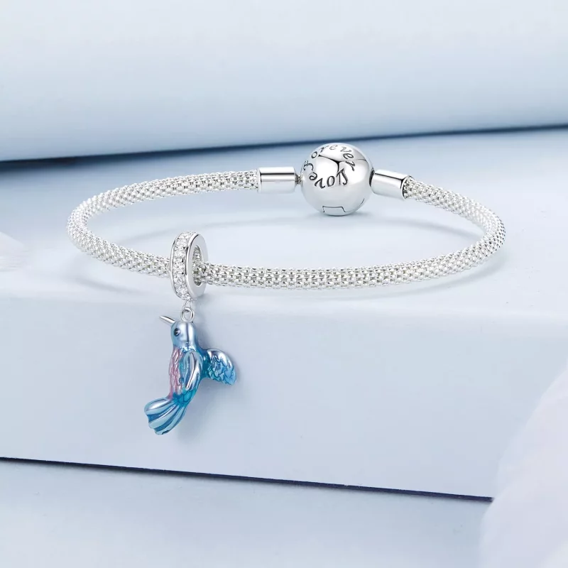 (imagen para) Colgante estilo PANDORA con forma de martín pescador - BSC1004 - Ver 3
