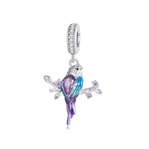 (imagen para) Colgante estilo PANDORA con forma de martín pescador - BSC985