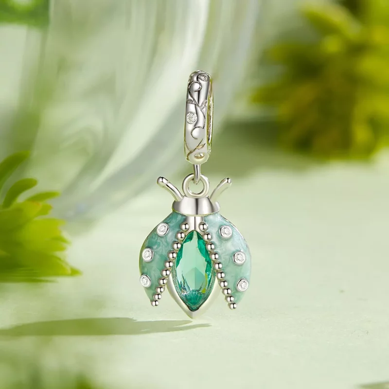 (imagen para) Colgante estilo PANDORA Oasis con mariquita - SCC2772 - Ver 2