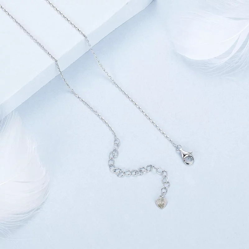 (imagen para) Collar con candado de corazón estilo PANDORA - BSN377 - Ver 4