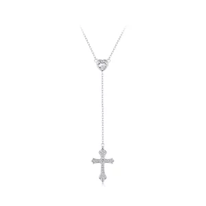 (imagen para) Collar con cruz estilo PANDORA - BSN384