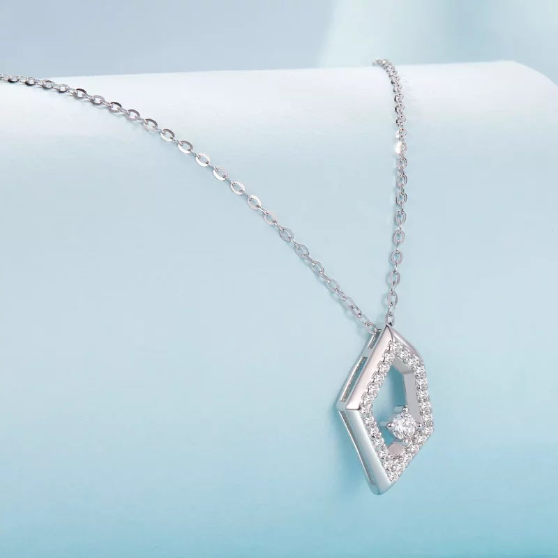 (imagen para) Collar con destellos geométricos estilo PANDORA - SCN517 - Ver 2