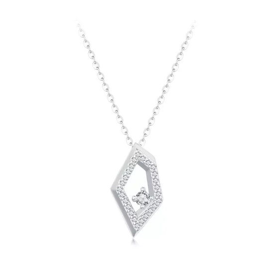 (imagen para) Collar con destellos geométricos estilo PANDORA - SCN517