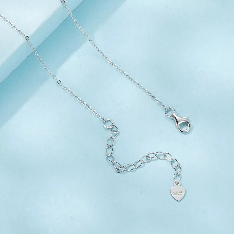 (imagen para) Collar con flor de loto estilo PANDORA - SCN520 - Ver 4