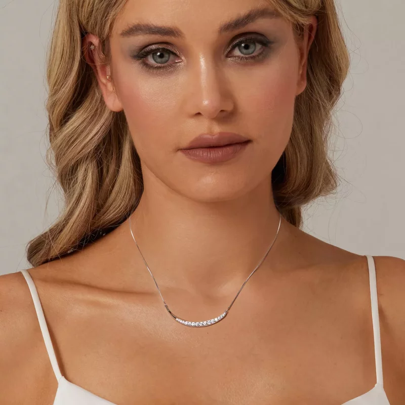 (imagen para) Collar con sonrisa de luna estilo PANDORA - BSN374 - Ver 6