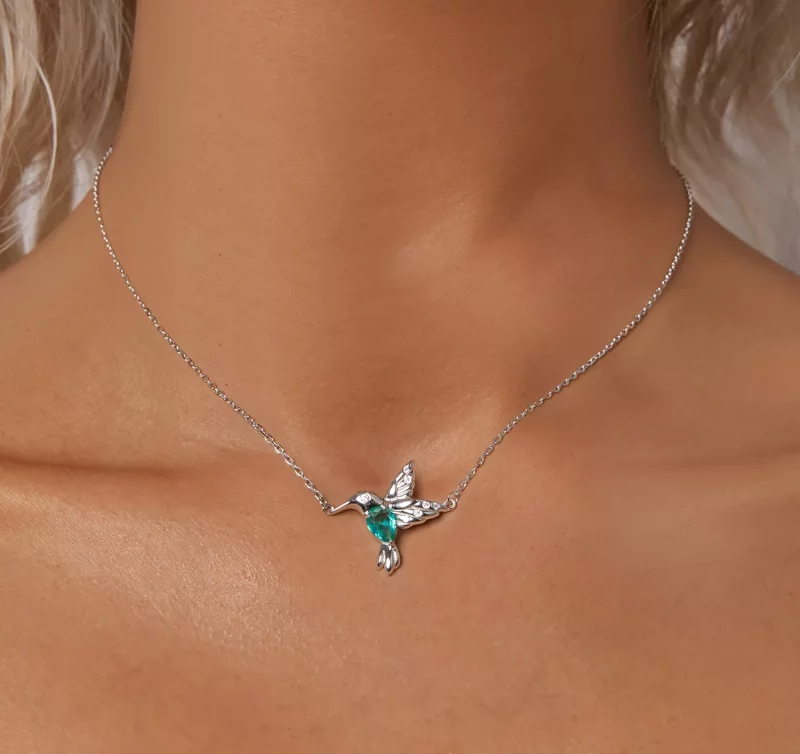 (imagen para) Collar de colibrí estilo PANDORA - BSN378 - Ver 5
