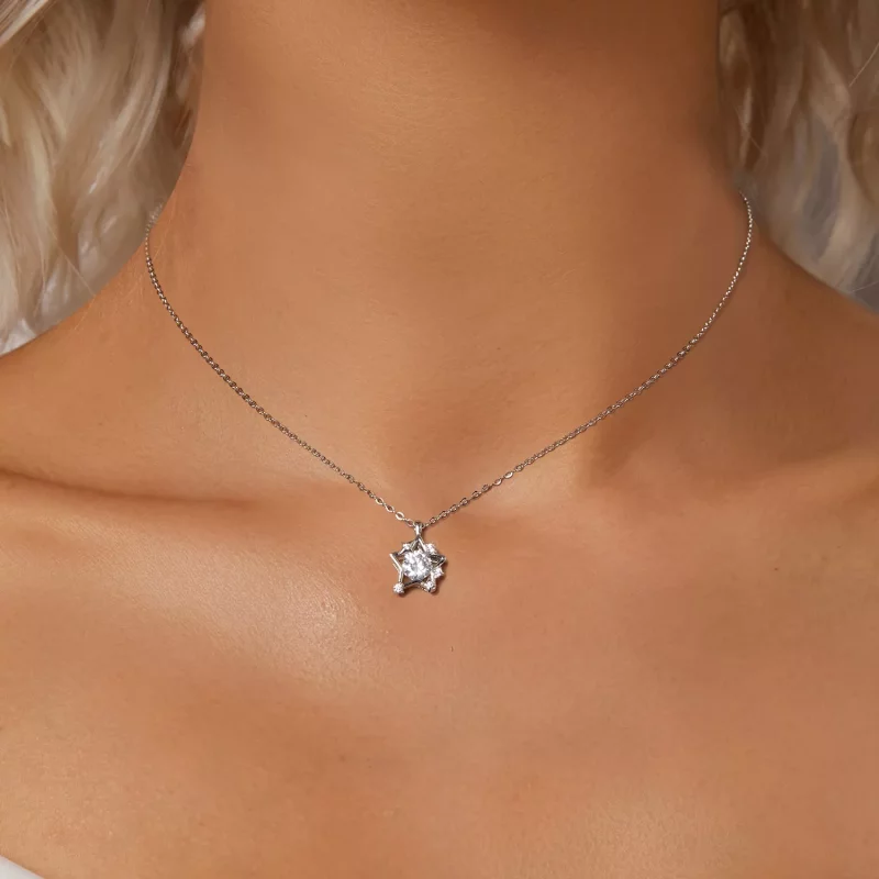 (imagen para) Collar de estrella estilo PANDORA - SCN523 - Ver 5