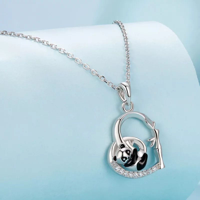 (imagen para) Collar de panda estilo PANDORA - SCN515 - Ver 2