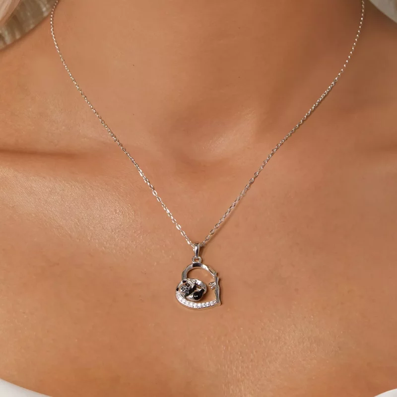 (imagen para) Collar de panda estilo PANDORA - SCN515 - Ver 5