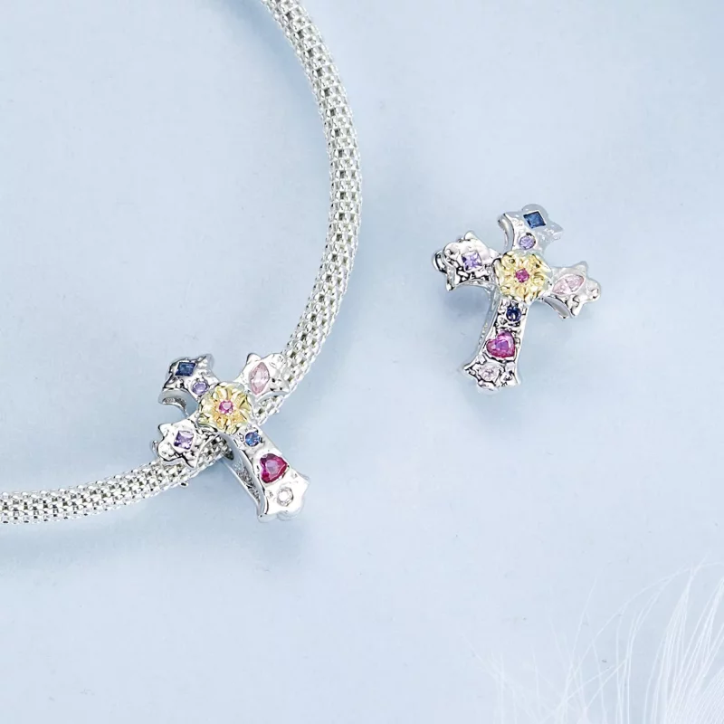 (imagen para) Cruz vintage estilo PANDORA - BSC1005 - Ver 4