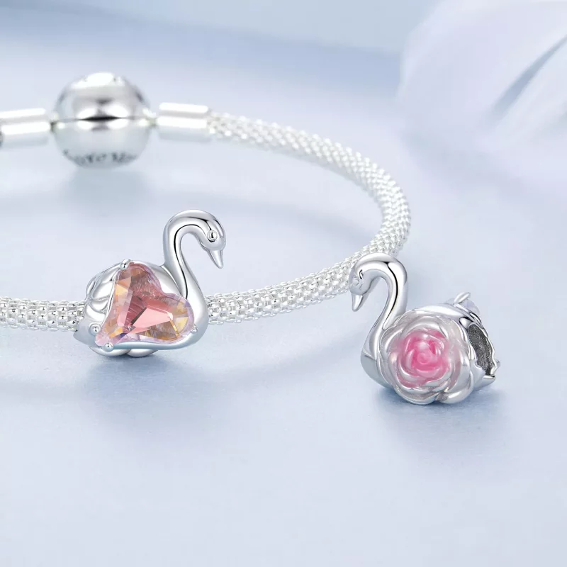 (imagen para) Cuentas de cisne estilo PANDORA - BSC980 - Ver 4