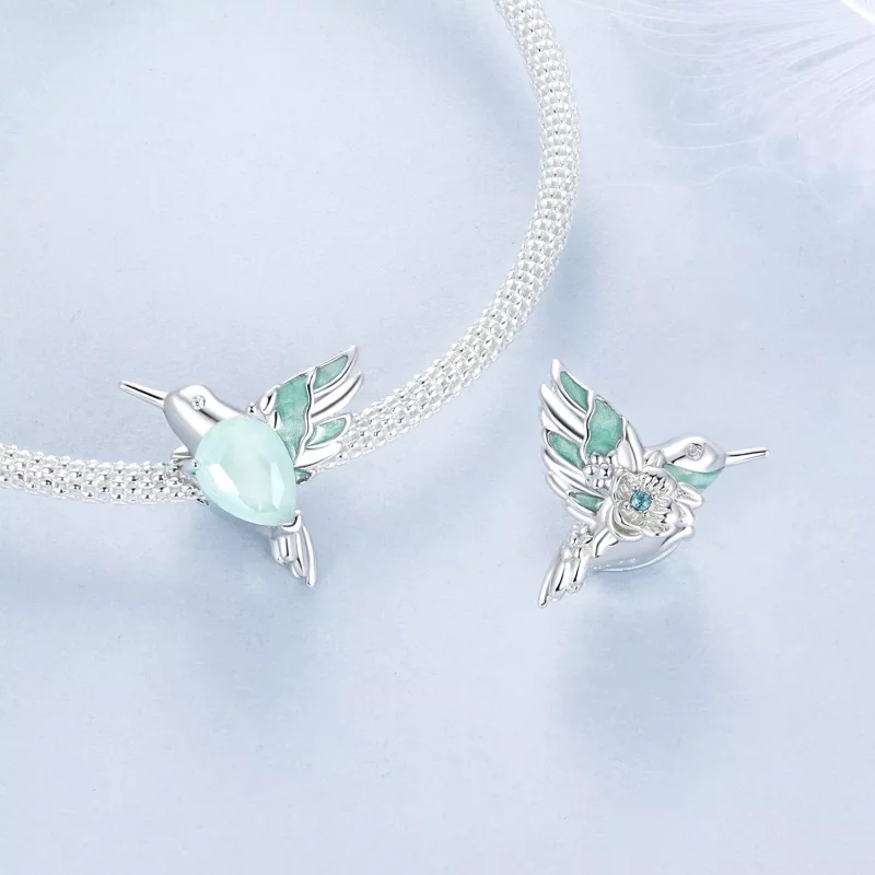 (imagen para) Cuentas de colibrí estilo PANDORA - BSC981 - Ver 4