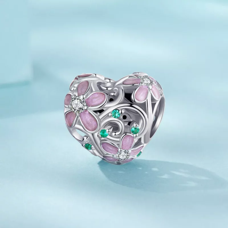 (imagen para) Cuentas de enredadera con flores estilo PANDORA - SCC2739 - Ver 2