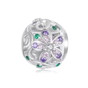 Cuentas de enredadera con flores estilo PANDORA - SCC2741 (imagen para) Cuentas de enredadera con flores estilo PANDORA - SCC2741