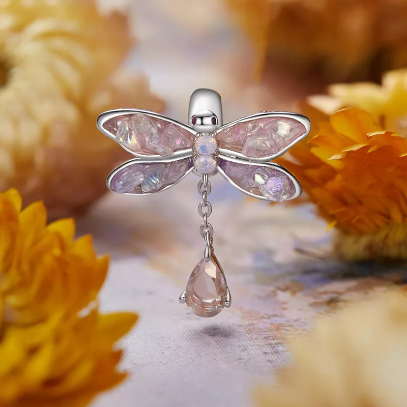 (imagen para) Cuentas de libélula Monet estilo PANDORA - BSC989 - Ver 2