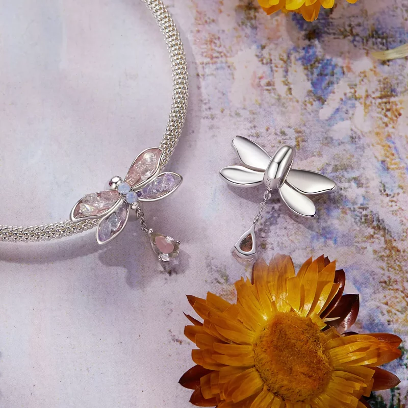 (imagen para) Cuentas de libélula Monet estilo PANDORA - BSC989 - Ver 4