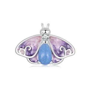 Cuentas de mariposa con degradado luminoso estilo PANDORA - SCC2732 (imagen para) Cuentas de mariposa con degradado luminoso estilo PANDORA - SCC2732