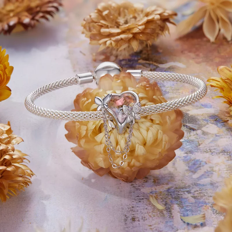 (imagen para) Cuentas de mariposa Monet estilo PANDORA - BSC986 - Ver 3