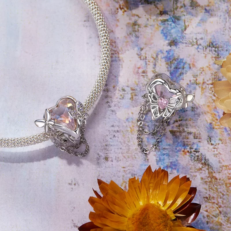 (imagen para) Cuentas de mariposa Monet estilo PANDORA - BSC986 - Ver 4