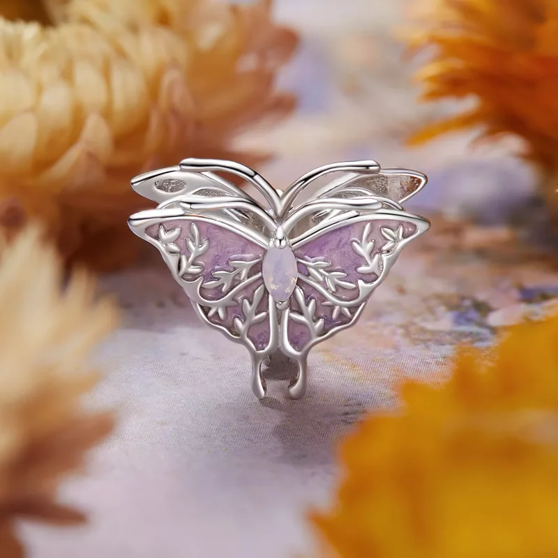 (imagen para) Cuentas de mariposa Monet estilo PANDORA - BSC988 - Ver 2