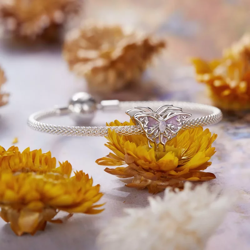 (imagen para) Cuentas de mariposa Monet estilo PANDORA - BSC988 - Ver 5