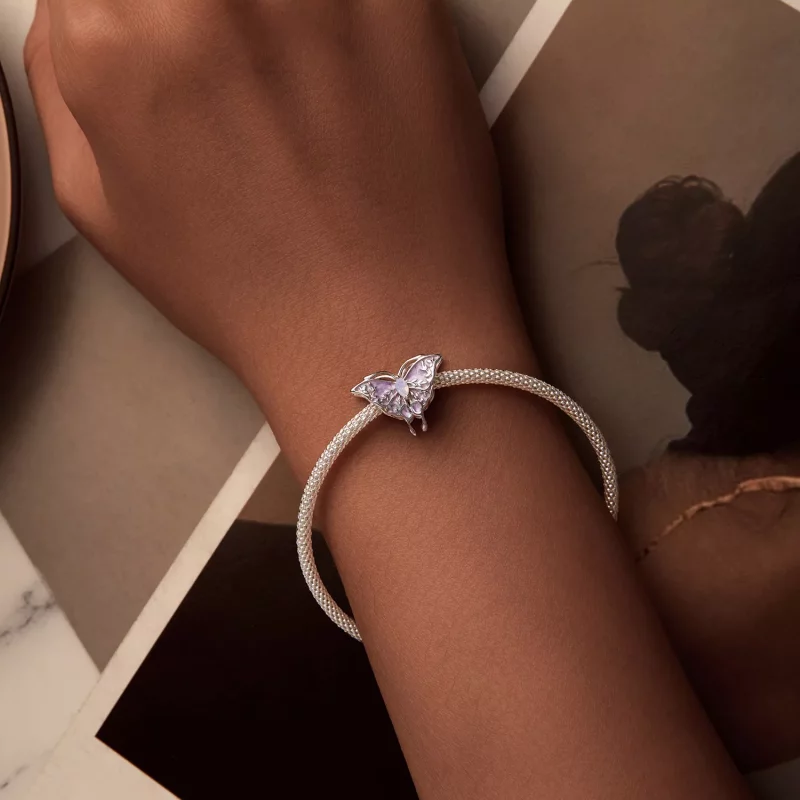 (imagen para) Cuentas de mariposa Monet estilo PANDORA - BSC988 - Ver 6