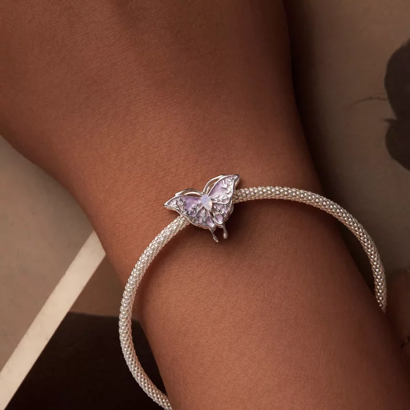 (imagen para) Cuentas de mariposa Monet estilo PANDORA - BSC988 - Ver 7
