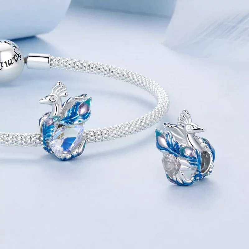 (imagen para) Cuentas de pavo real estilo PANDORA - BSC979 - Ver 4