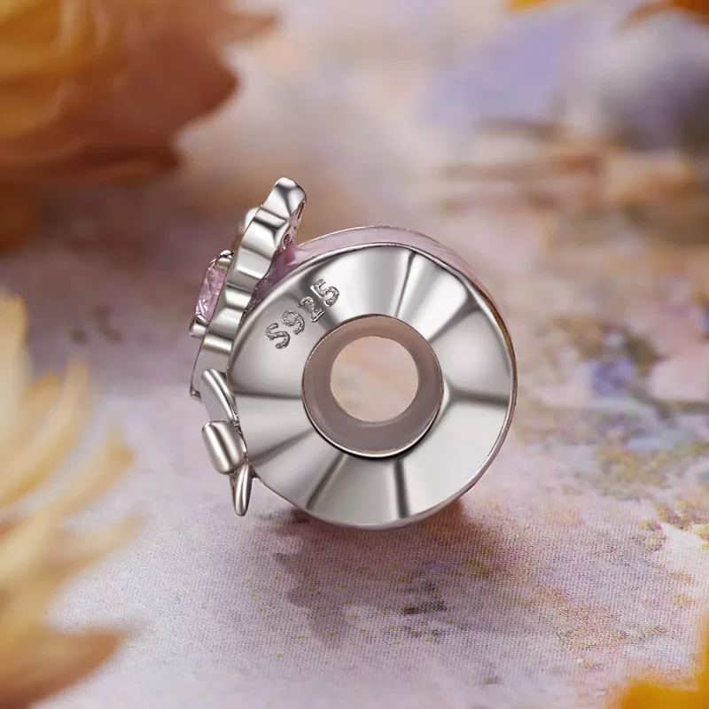 (imagen para) Cuentas espaciadoras de silicona con forma de mariposa Monet estilo PANDORA - BS - Ver 3
