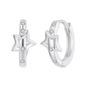 Dijes con hebilla para la oreja con forma de estrella estilo PANDORA - SCE1726 (imagen para) Dijes con hebilla para la oreja con forma de estrella estilo PANDORA - SCE1726