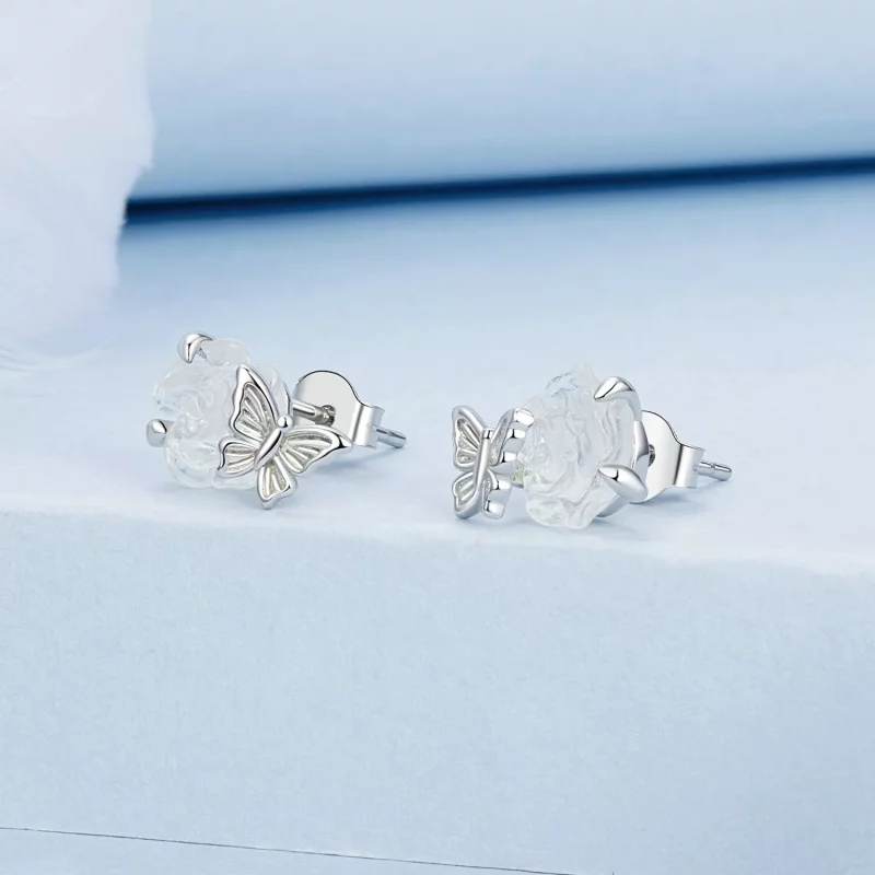 (imagen para) PANDORA Estilo Cristal Rosa - BSE978 - Ver 2