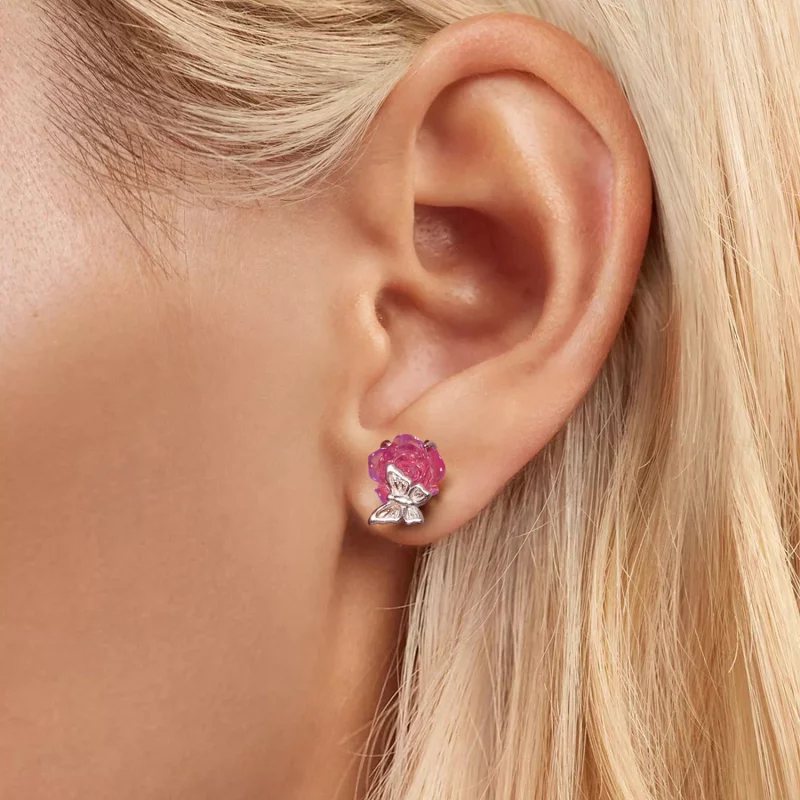 (imagen para) PANDORA Estilo Cristal Rosa - BSE978 - Ver 7