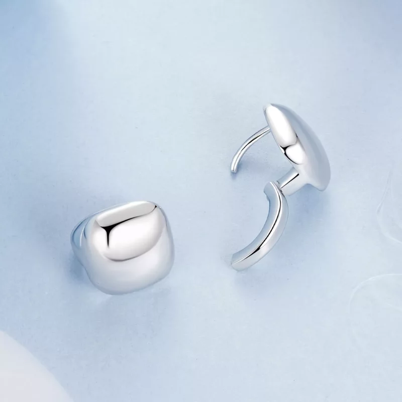 (imagen para) Pendientes cuadrados estilo PANDORA - BSE973 - Ver 4