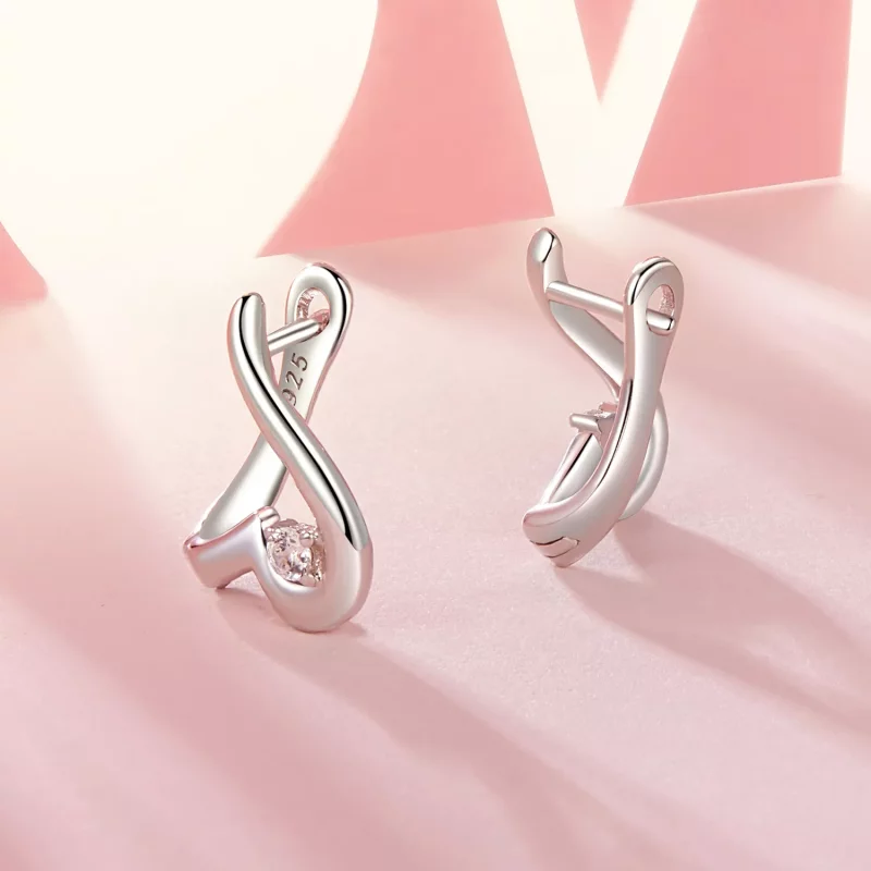 (imagen para) Pendientes de amor estilo PANDORA - BSE970 - Ver 2