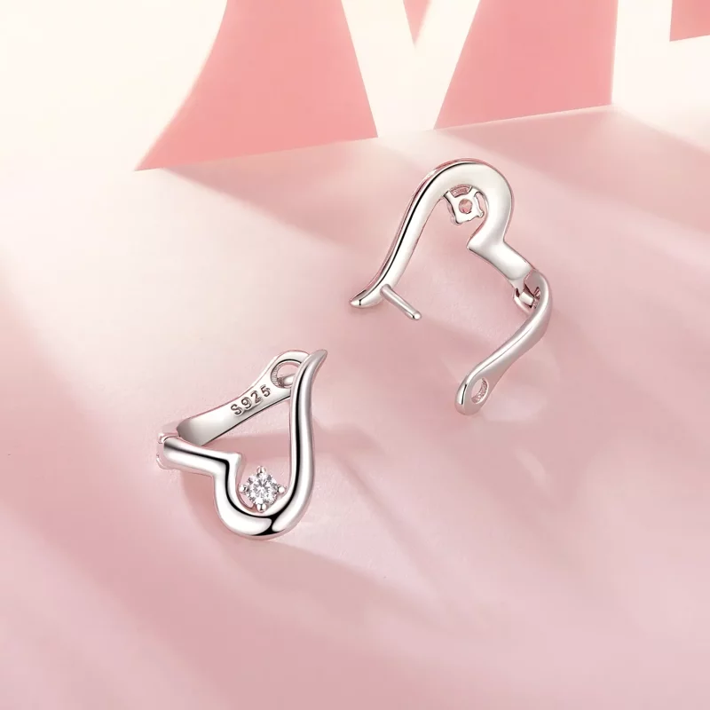 (imagen para) Pendientes de amor estilo PANDORA - BSE970 - Ver 3